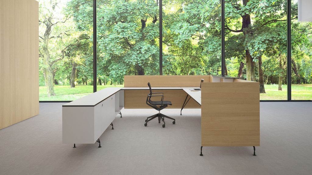 Mostrador de recepción a medida. Mesa mostrador por BK Contract